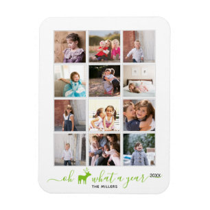 Oh Hirsche, was ein Jahr in Überprüfung Foto Colla Magnet