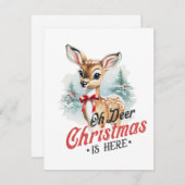 Oh, Hirsche Weihnachten ist hier (Vorne/Hinten)