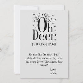 Oh Hirsche Weihnachtskarte Feiertagskarte