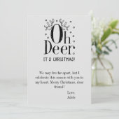 Oh Hirsche Weihnachtskarte Feiertagskarte (Stehend Vorderseite)