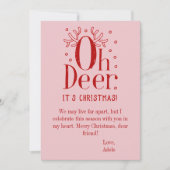 Oh Hirsche Weihnachtskarte Feiertagskarte (Vorderseite)