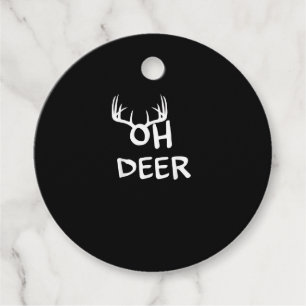 Oh Hirschjäger Rustikales Outdoor-Design Geschenkanhänger