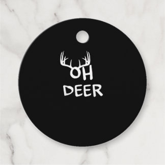 Oh Hirschjäger Rustikales Outdoor-Design Geschenkanhänger