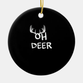 Oh Hirschjäger Rustikales Outdoor-Design Keramik Ornament