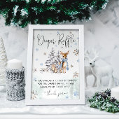 Oh Hirschtiere Waldtiere Winter Windel Raffle Poster