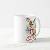 Oh Hirschweihnachtsfest ist hier Tasse (VorderseiteRechts)