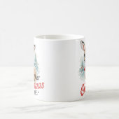Oh Hirschweihnachtsfest ist hier Tasse (Mittel)