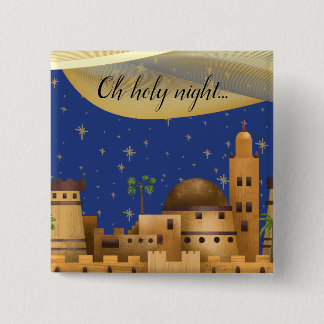 Oh Holy Night Bethlehem Button