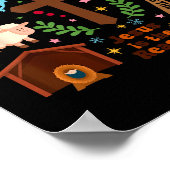 Oh Holy Night Jesus Is The Reason Christian Christ Poster (Ecke)