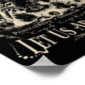 Oh Holy Night Let Us Adore Him Christmas Christian Poster (Ecke)