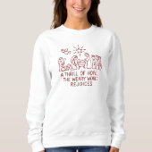 Oh Holy Night Nativity a Thrill of Hope Christmas Sweatshirt (Vorderseite)