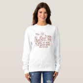 Oh Holy Night Nativity a Thrill of Hope Christmas Sweatshirt (Vorne ganz)