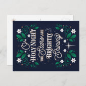 Oh Holy Night Postcard Feiertagspostkarte (Vorne/Hinten)