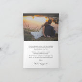 Oh Honey Bee Yellow Custom Foto Dankeschön Card Dankeskarte (Innenseite)