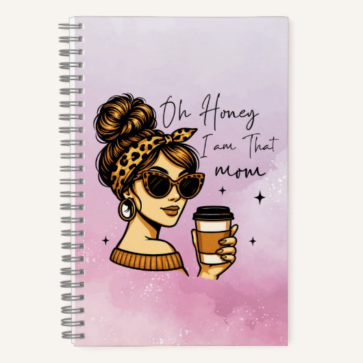 Oh Honey, ich bin die Mama Spiral Notebook Notizblock (Vorderseite)