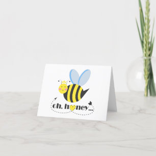 Oh Honey Valentines Queen Bee Charakter mit Tiara Dankeskarte