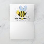 Oh Honey Valentines Queen Bee Charakter mit Tiara Dankeskarte (Innenseite)