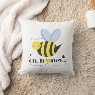 Oh Honey Valentines Queen Bee Charakter mit Tiara Kissen
