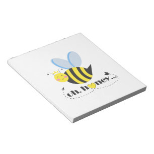 Oh Honey Valentines Queen Bee Charakter mit Tiara Notizblock