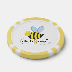 Oh Honey Valentines Queen Bee Charakter mit Tiara Pokerchips