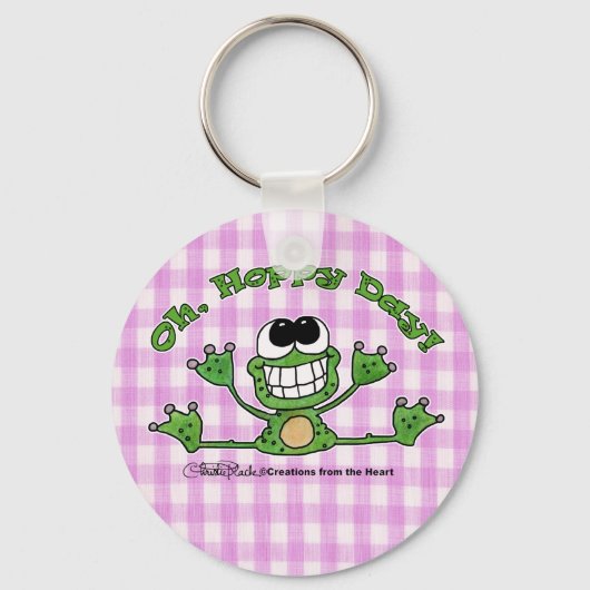 Oh, hoppy Day-Frog Schlüsselanhänger (Vorderseite)