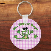 Oh, hoppy Day-Frog Schlüsselanhänger (Vorderseite)