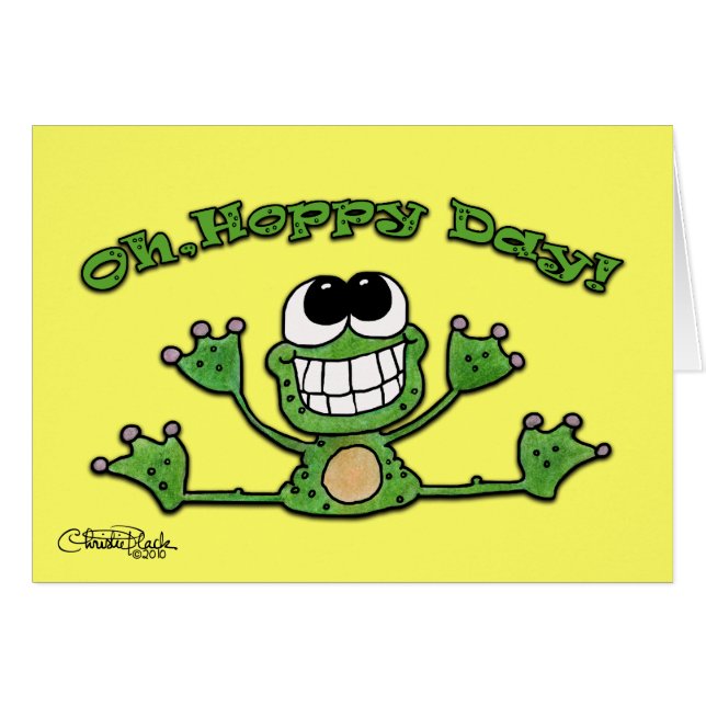Oh, hoppy Day- Frosch (Vorderseite (Horizontal))