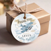 Oh How Time Flies Airplane Birthday Party Favor Geschenkanhänger