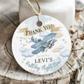 Oh How Time Flies Airplane Birthday Party Favor Geschenkanhänger