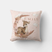 Oh, hübscher Hirsch und Wolken Stars Kinderzimmer- Kissen (Vorderseite)