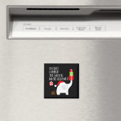Oh I Cked The Wrong White Elephant Ugly Christmas Magnet (In Situ (Geschirrspüler))