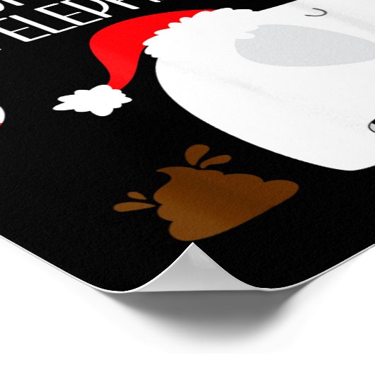 Oh I Cked The Wrong White Elephant Ugly Christmas Poster (Ecke)