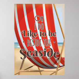Oh, ich bin gerne am Meer Poster
