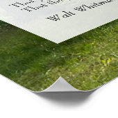 Oh, ich! Oh, das Leben! Walt Whitman Poem, Tree & Poster (Ecke)