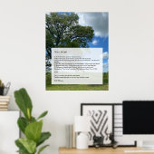Oh, ich! Oh, das Leben! Walt Whitman Poem, Tree & Poster (Heimbüro)