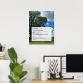Oh, ich! Oh, das Leben! Walt Whitman Poem, Tree &  Poster (Heimbüro)