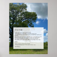 Oh, ich! Oh, das Leben! Walt Whitman Poem, Tree &
