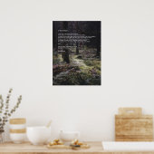 Oh, ich! Oh, das Leben! Walt Whitman Poem Wooded P Poster (Küche)