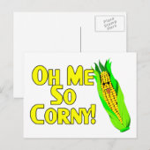 Oh, ich so Corny Postkarte (Vorne/Hinten)