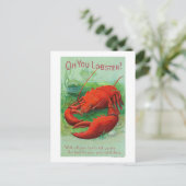 Oh, Ihr Hummer-Szene Postkarte (Stehend Vorderseite)