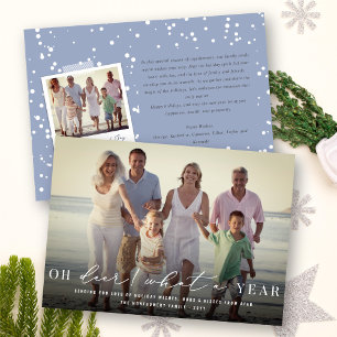 Oh, irre was für ein Jahr einfache Typografie Mode Feiertagskarte