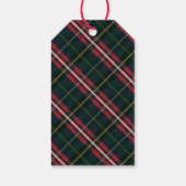 Oh, irre was für ein Jahr! Rentiermaske Rot Karier Geschenkanhänger (Rückseite)