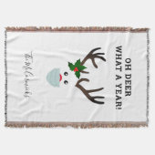 Oh, irre, was für ein Jahr Weihnachtsmann-Familie Decke (Vorderseite)