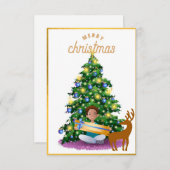 oh irsche Weihnachtskarten 2022 Dankeskarte (Vorne/Hinten)