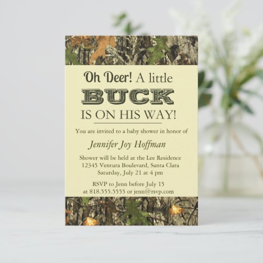 Oh ist Rotwild, ein kleiner Dollar auf seiner Einladung (Stehend Vorderseite)