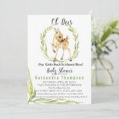 Oh ist Rotwild unser kleiner Dollar fast hier Einladung (Stehend Vorderseite)