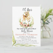 Oh ist Rotwild unser kleines Mädchen fast hier Einladung (Stehend Vorderseite)