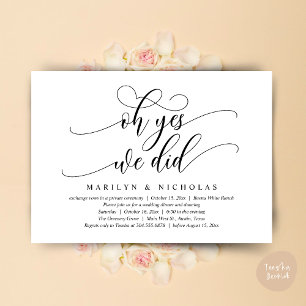 Oh ja, das taten wir, das moderne Hochzeitsessen u Einladung