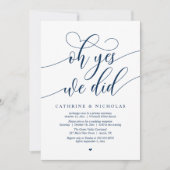 Oh ja, das taten wir, die moderne Rezeption der Sk Einladung (Vorderseite)