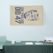Oh ja, er tat 47 Trump 2024 Banner (Messeveranstaltung)